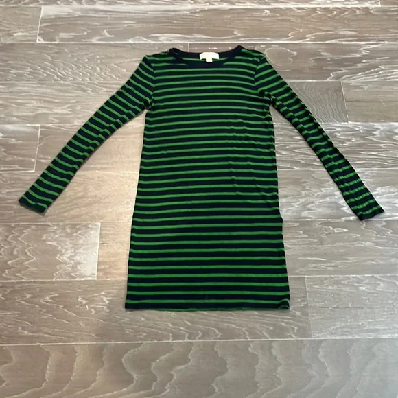 MICHAEL Michael Kors | Dresses | Michael Kors Striped Green And Navy Dress  | Poshmark